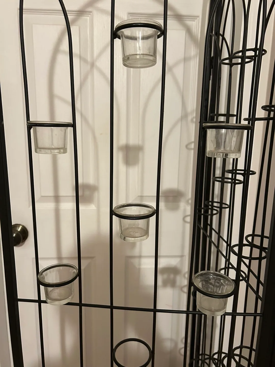 Black Metal Folding Screen Room Divider image indicator(3)