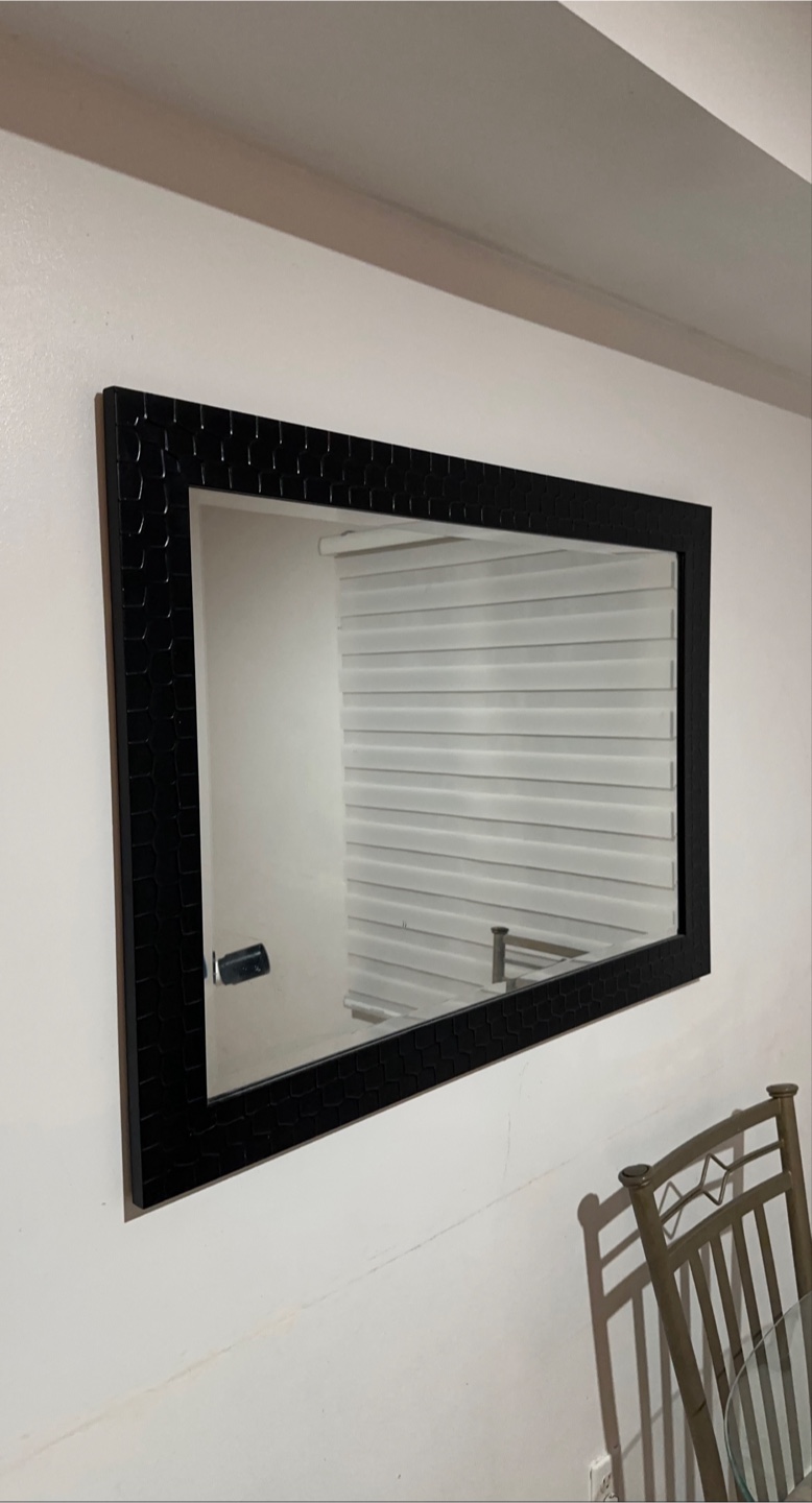 Black Framed Wall Mirror - photo 2