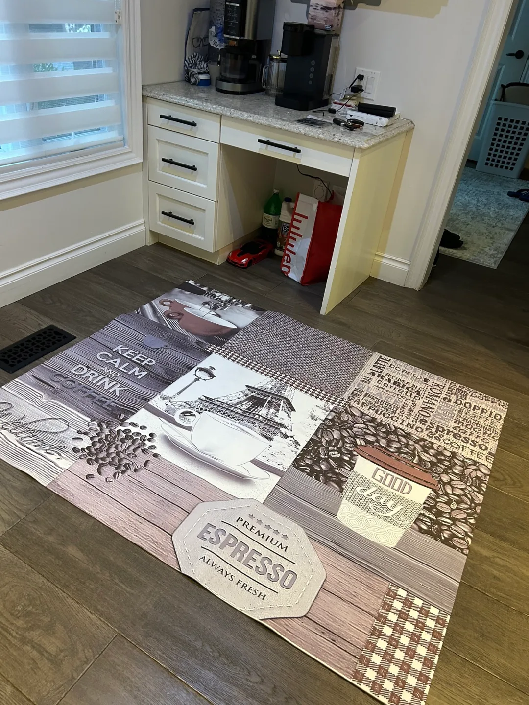 Coffee-Themed Kitchen Floor Mat thumbnail