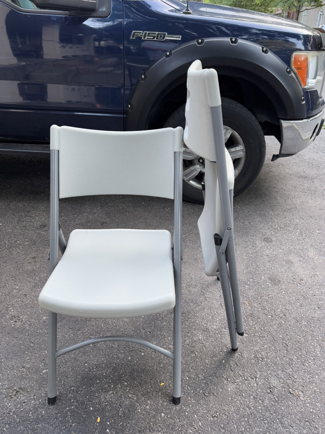 White Folding Chairs - For Rent