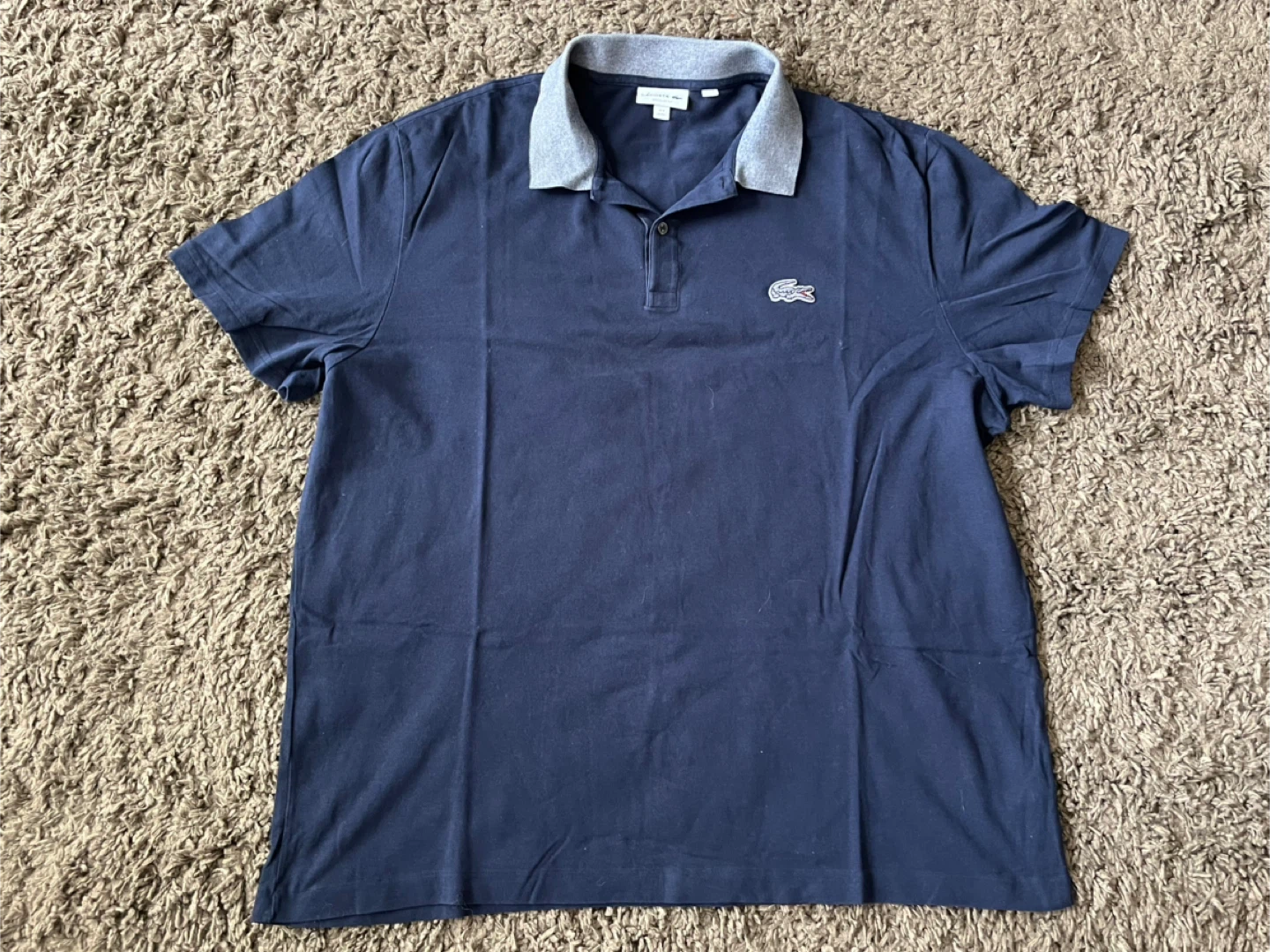 Lacoste Navy Blue Polo (size 9 / 4XL)