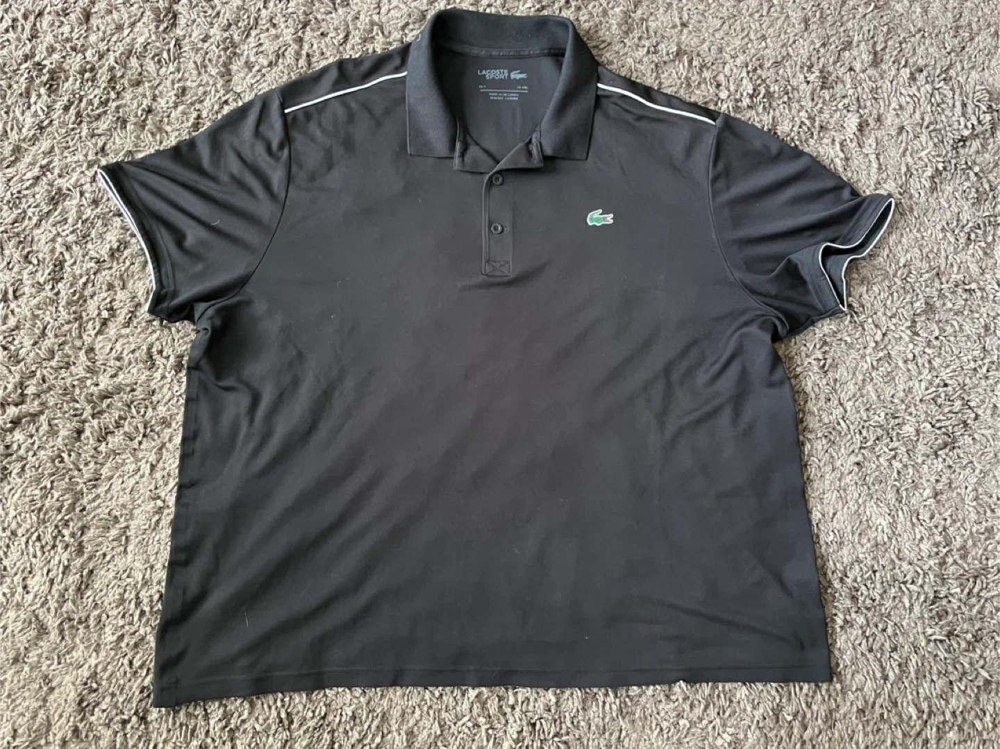 Lacoste Black Polo (size 9 / 4XL)