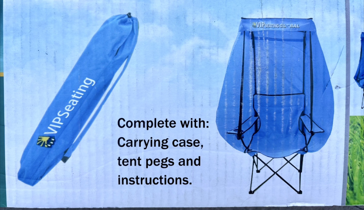 NEW OUTDOOR COVERED CAMPING CHAIR - photo 2