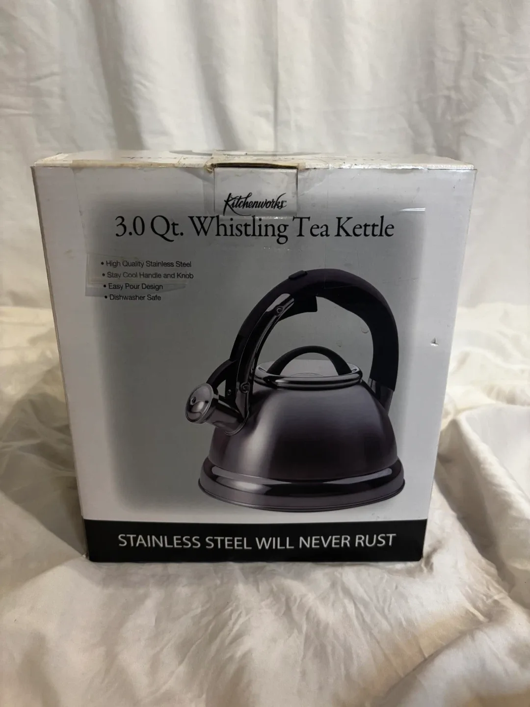 Kitchenworks 3.0 Qt. Whistling Tea Kettle - New in Box! image indicator(2)