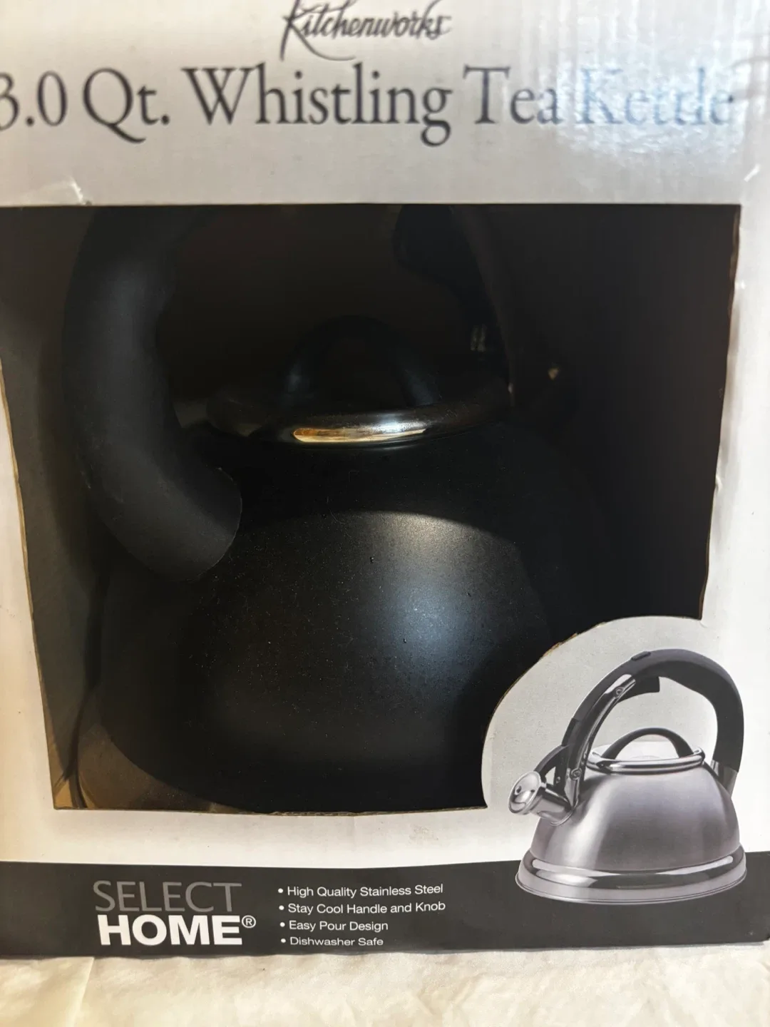 Kitchenworks 3.0 Qt. Whistling Tea Kettle - New in Box!