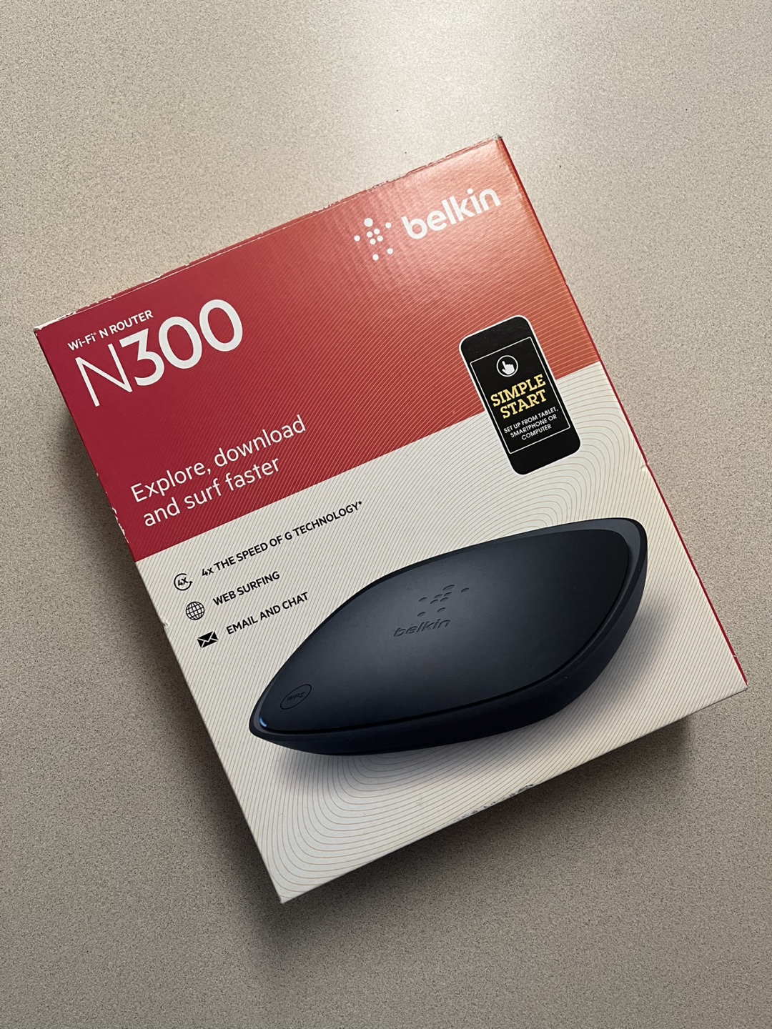 Belkin N300 WiFi Router - Like New!