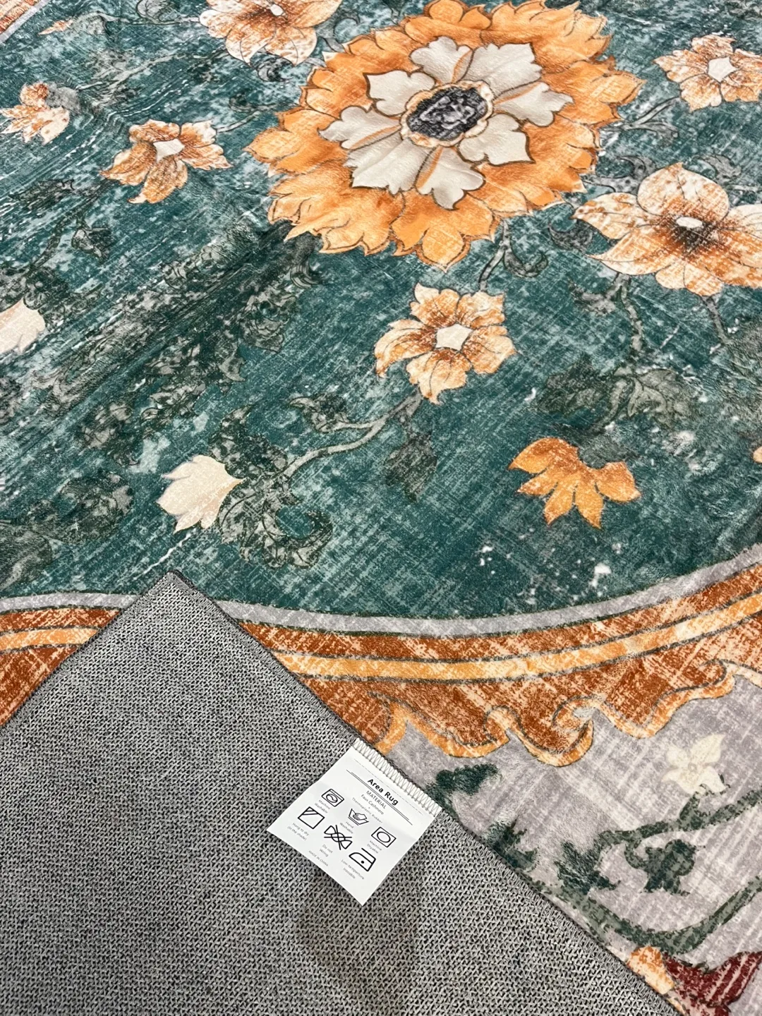 Brand New 6x9ft Teal Multicolors Area rug image indicator(3)