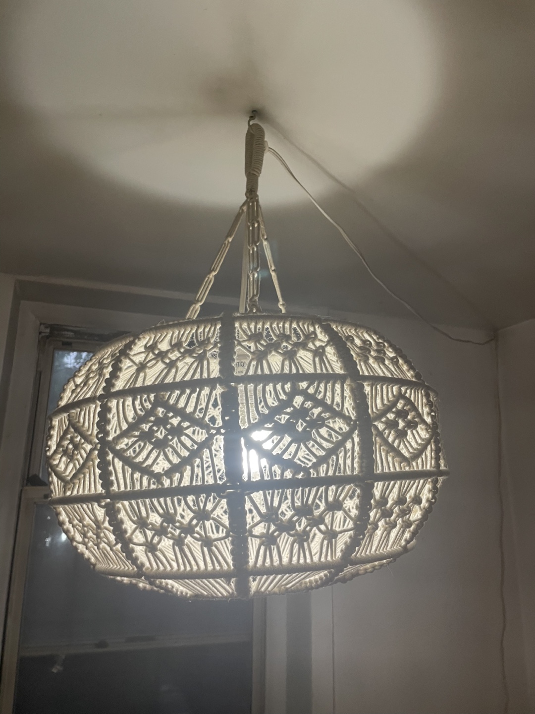 Macrame Hanging Lamp