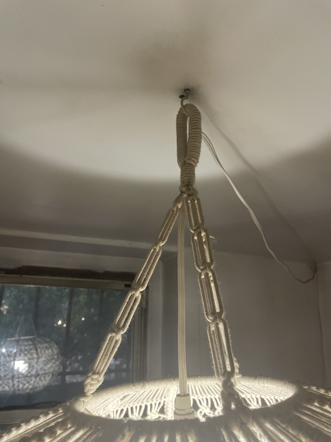 Macrame Hanging Lamp - photo 2