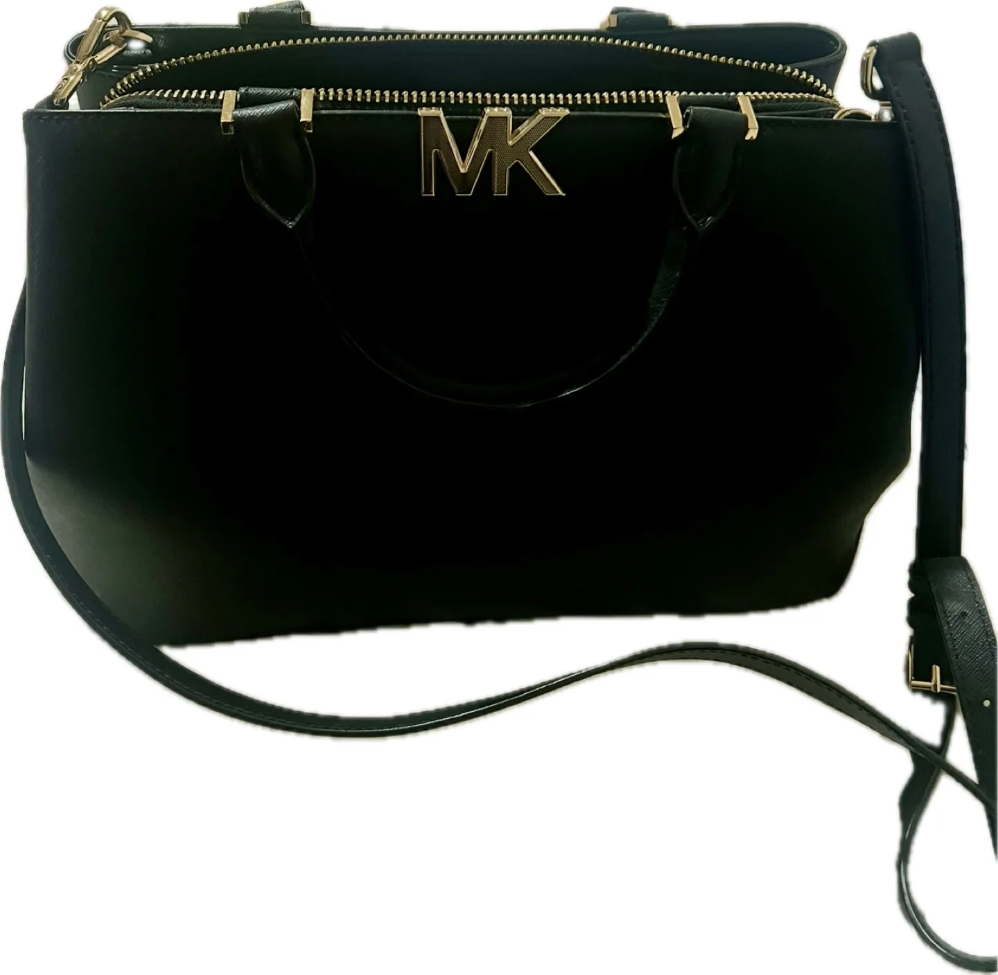 Michael Kors Black Leather Satchel image indicator(2)