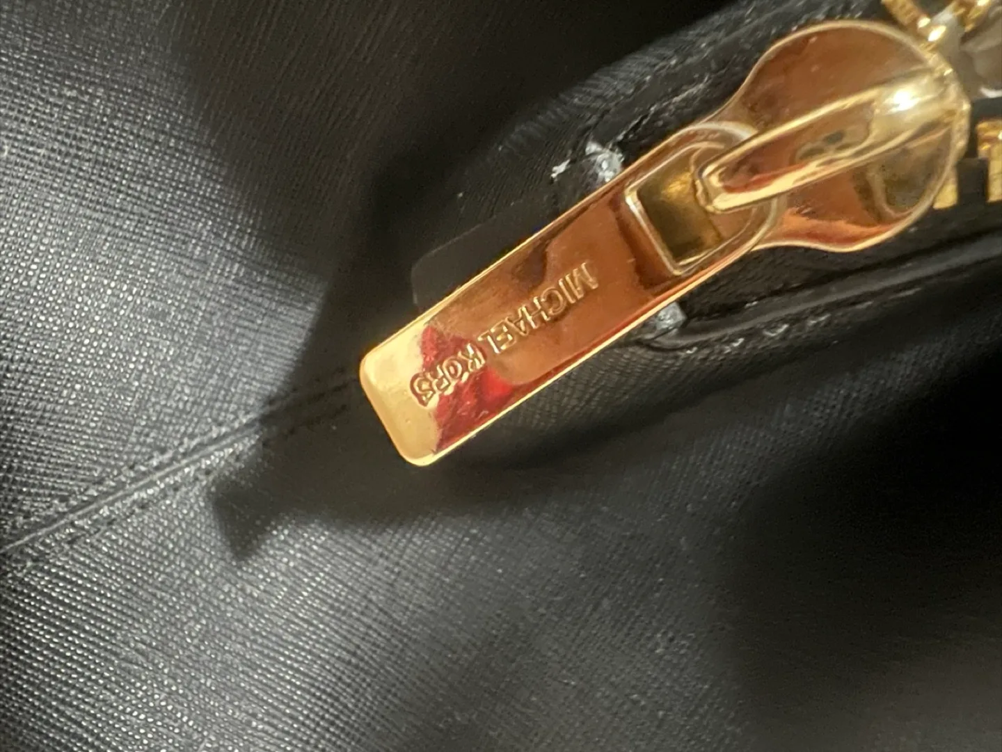 Michael Kors Black Leather Satchel image indicator(5)