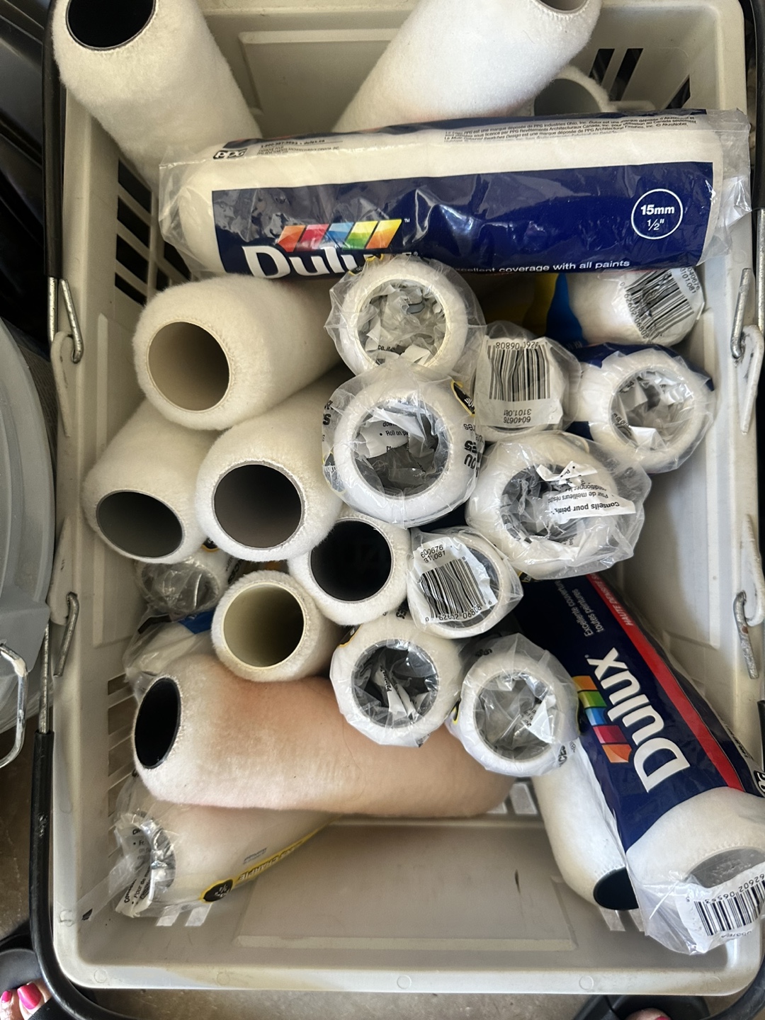 Paint rollers and supplies
