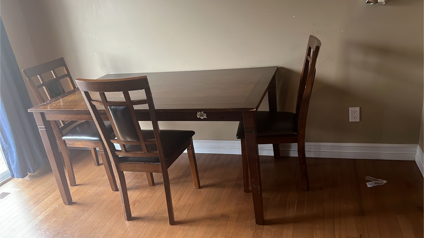 Dining Table with 3 Chairs