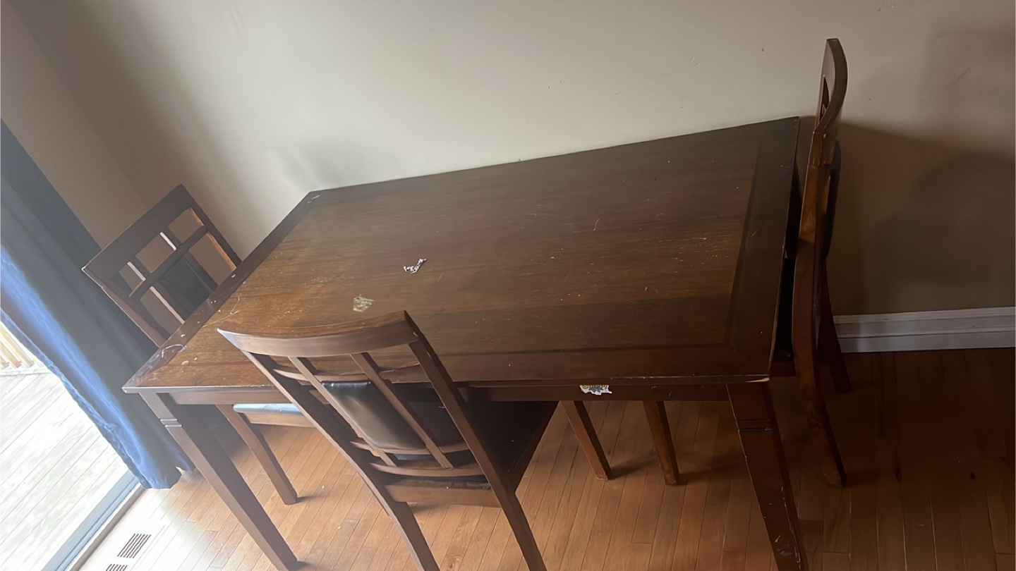 Dining Table with 3 Chairs - photo 2