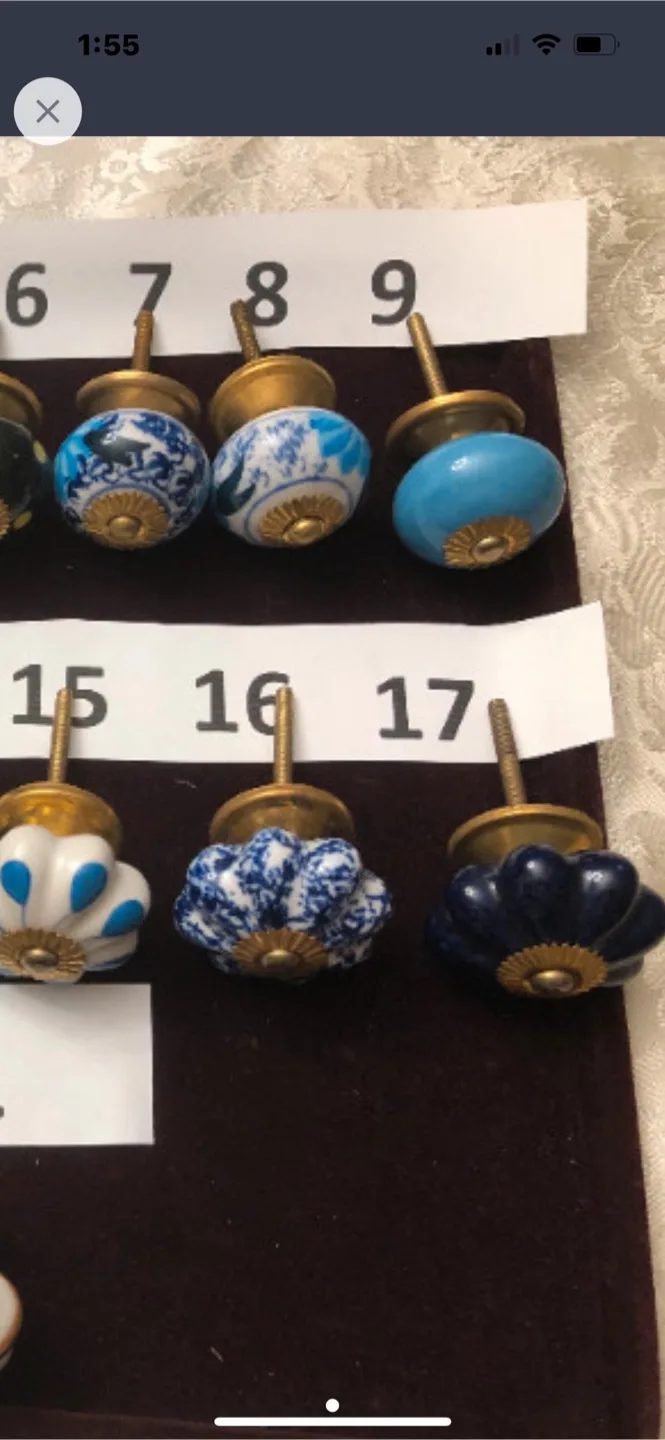Ceramic knobs. Each $1 image indicator(4)