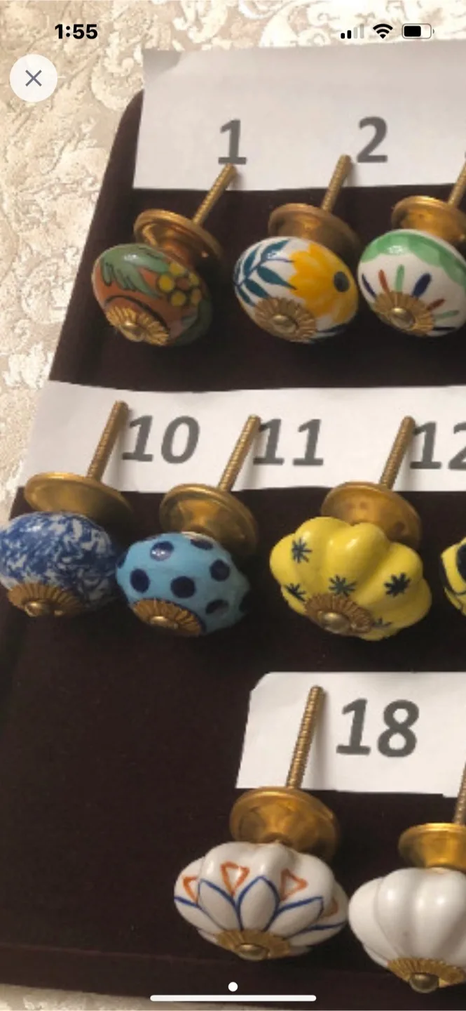 Ceramic knobs. Each $1 image indicator(2)