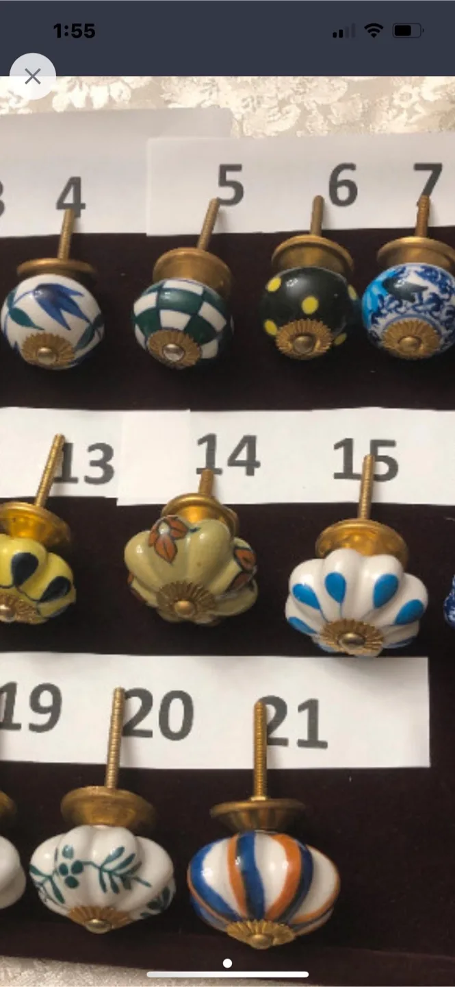 Ceramic knobs. Each $1 image indicator(5)