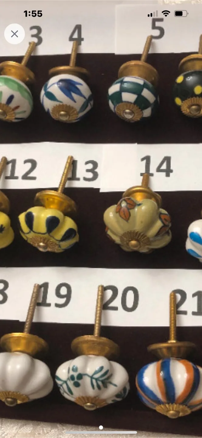 Ceramic knobs. Each $1 image indicator(3)