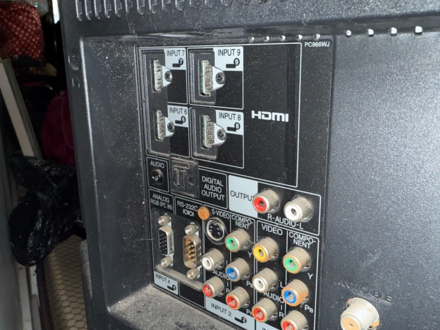 Roku smart Sharp Aquos LC-46D85U 46" LCD TV setup image indicator(5)