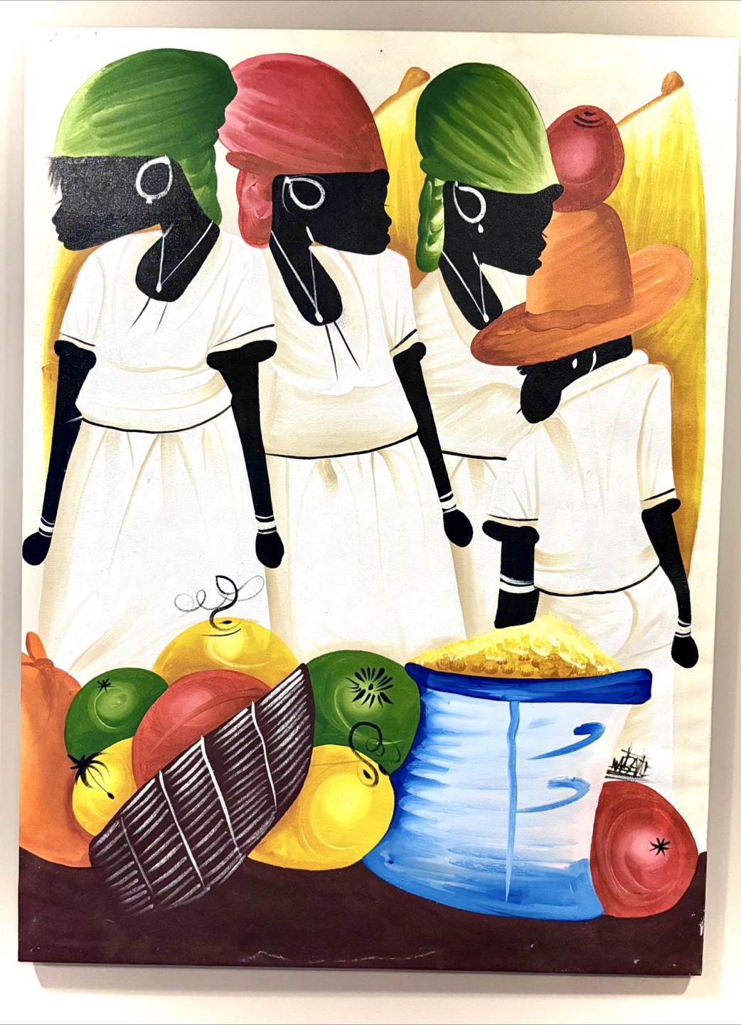 Original Caribbean Art Painting on Canvas