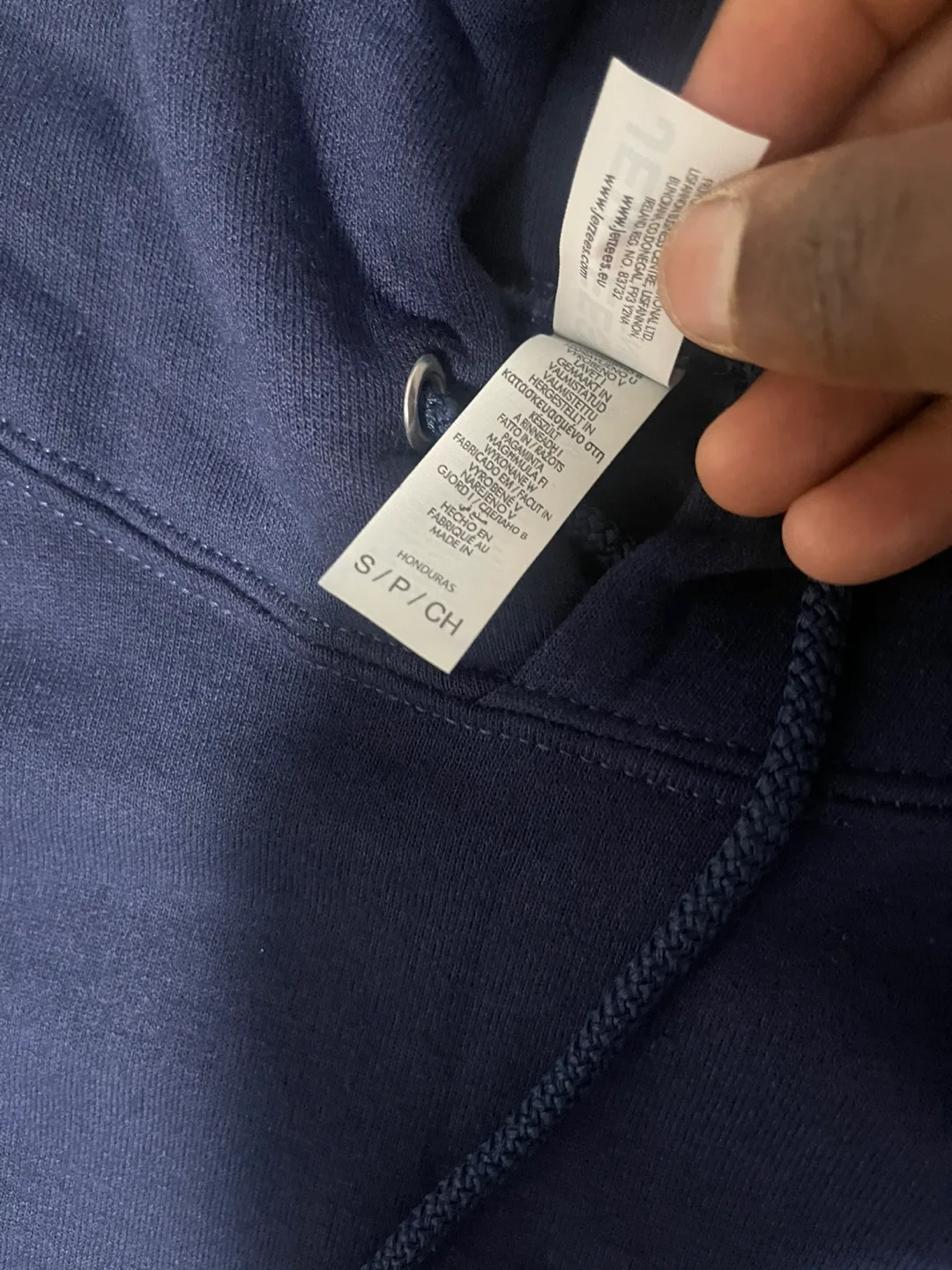 Navy Blue Jerzees Hoodie - Size S image indicator(5)