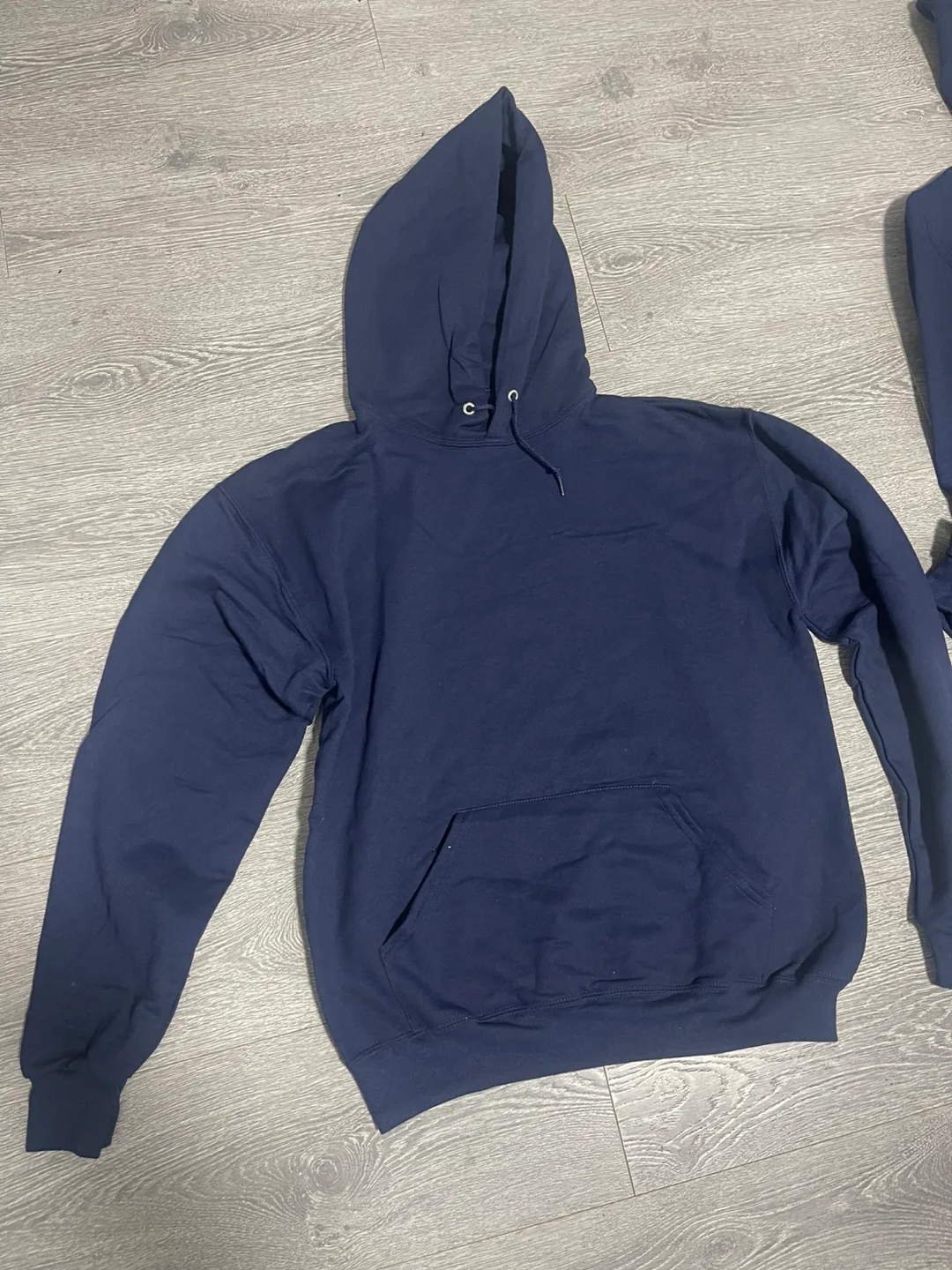 Navy Blue Jerzees Hoodie - Size S thumbnail
