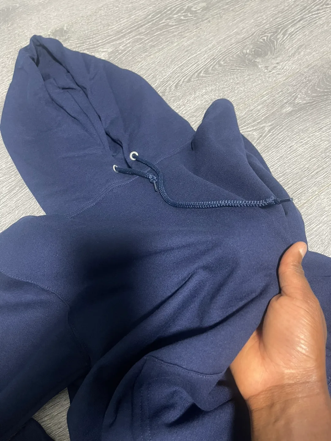 Navy Blue Jerzees Hoodie - Size S image indicator(7)