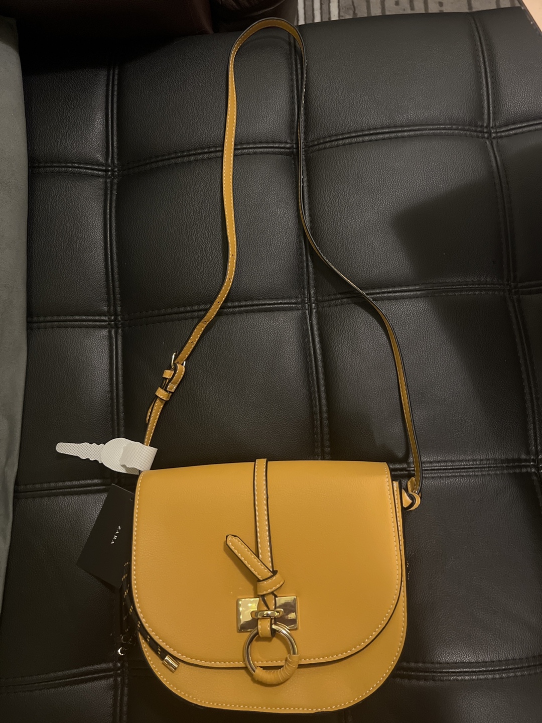 Zara Mustard Yellow Crossbody Bag