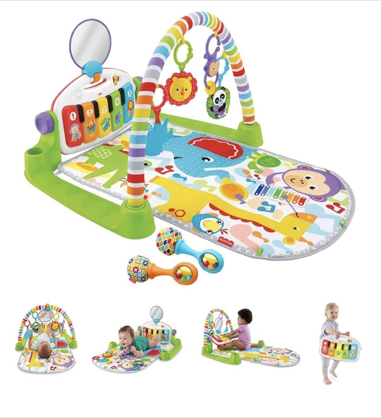 FREE- Fisher-Price Deluxe Kick & Play Piano Gym