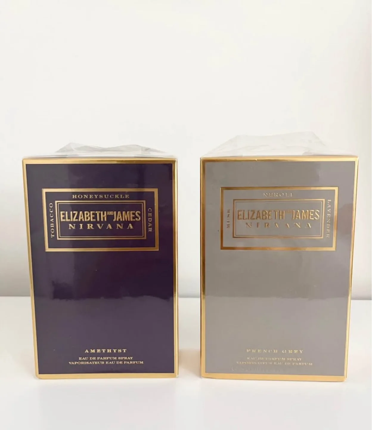 Elizabeth and James Nirvana Perfume Set - Amethyst & French Grey thumbnail