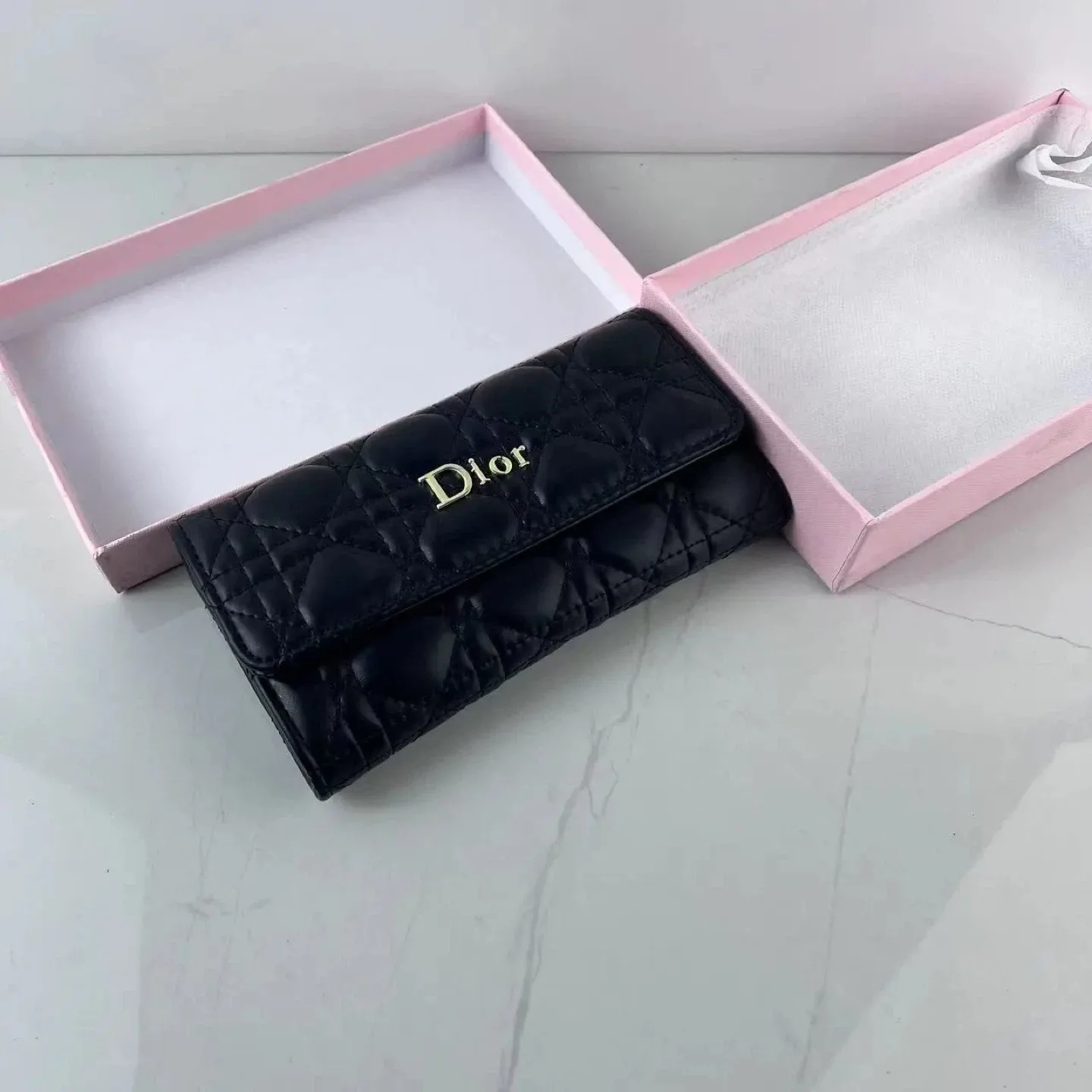Dior Black Long Wallet image indicator(3)