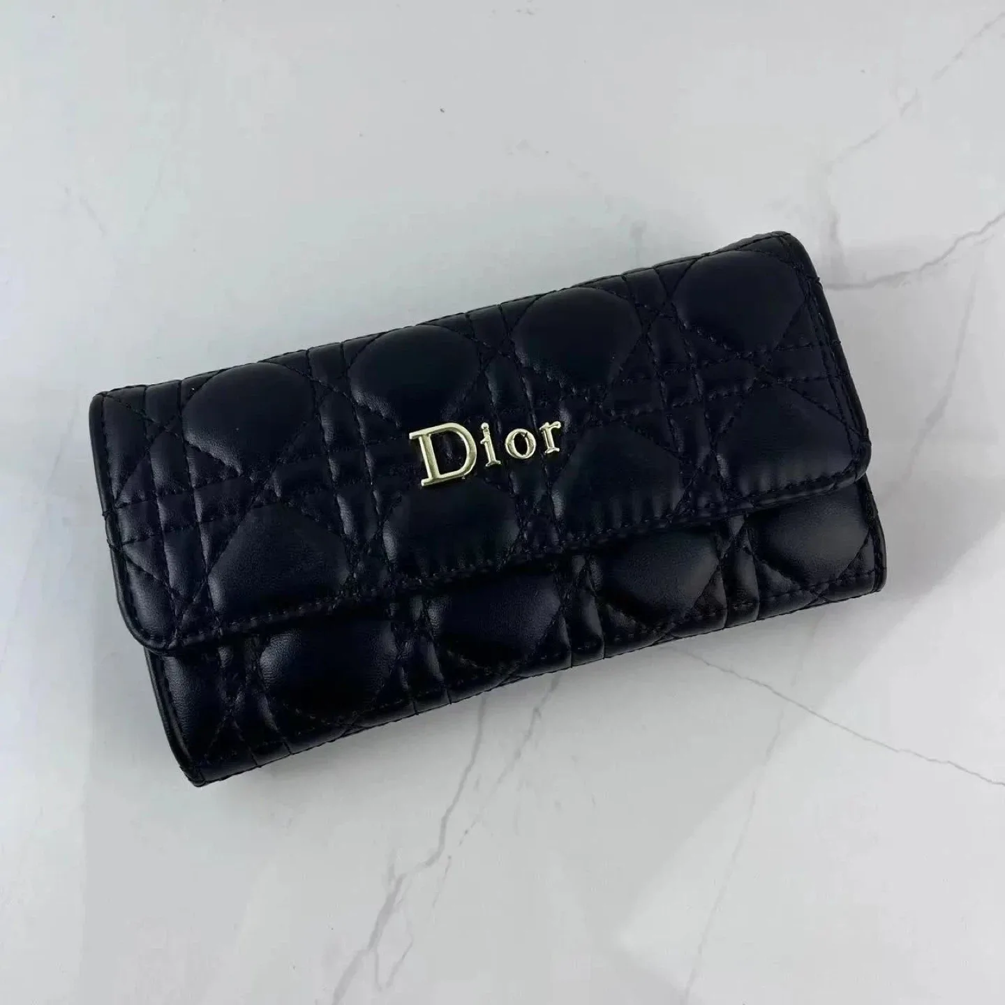 Dior Black Long Wallet image indicator(4)
