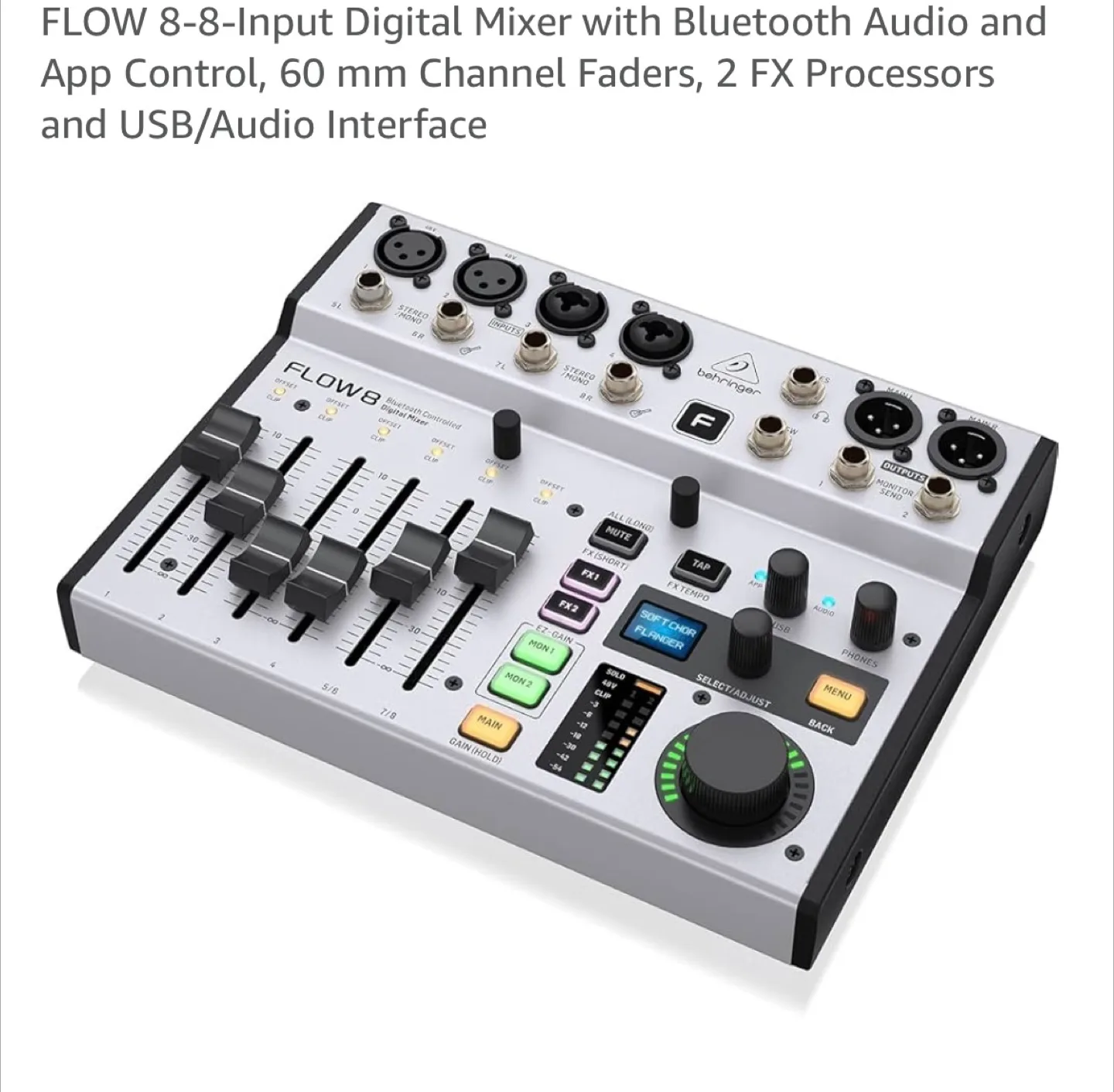 Behringer FLOW8 Digital Mixer - Bluetooth Audio thumbnail