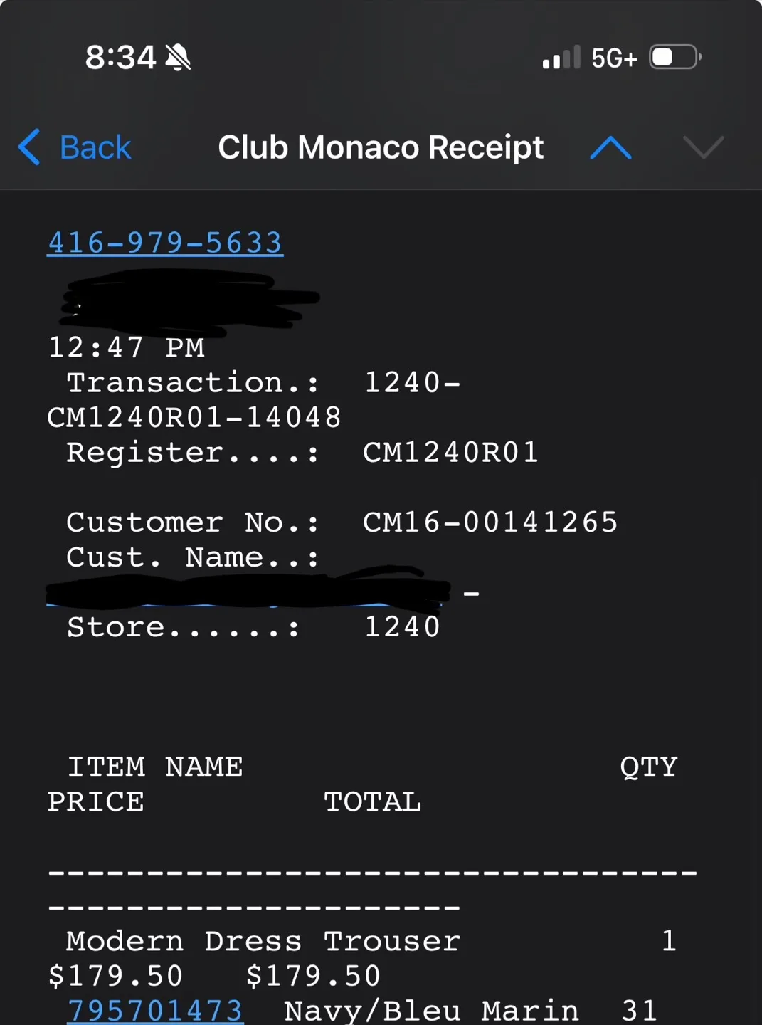 [90% NEW] Club Monaco Modern Dress Trouser – Size 31 image indicator(3)