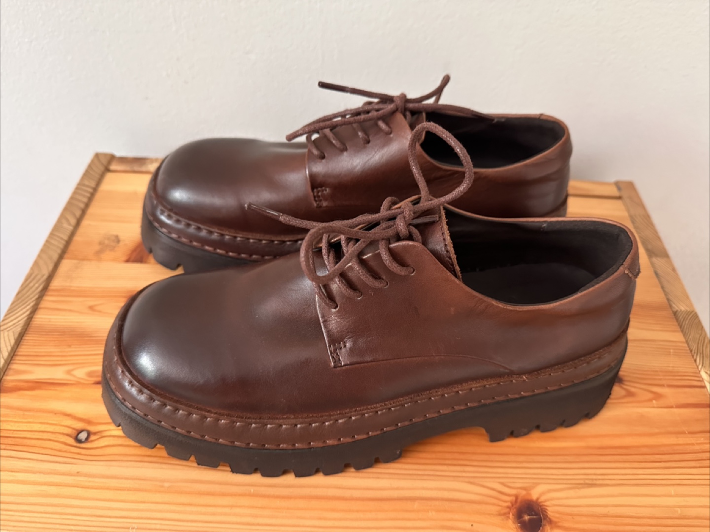 Women’s leather oxfords shoes size 38 - photo 2