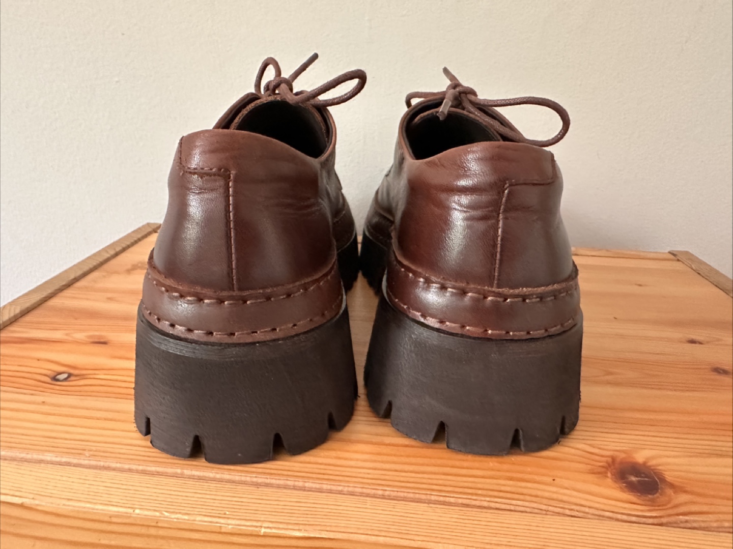 Women’s leather oxfords shoes size 38 - photo 5