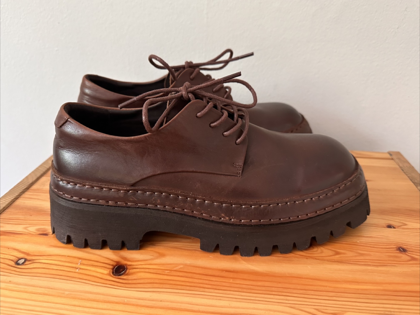 Women’s leather oxfords shoes size 38 - photo 4