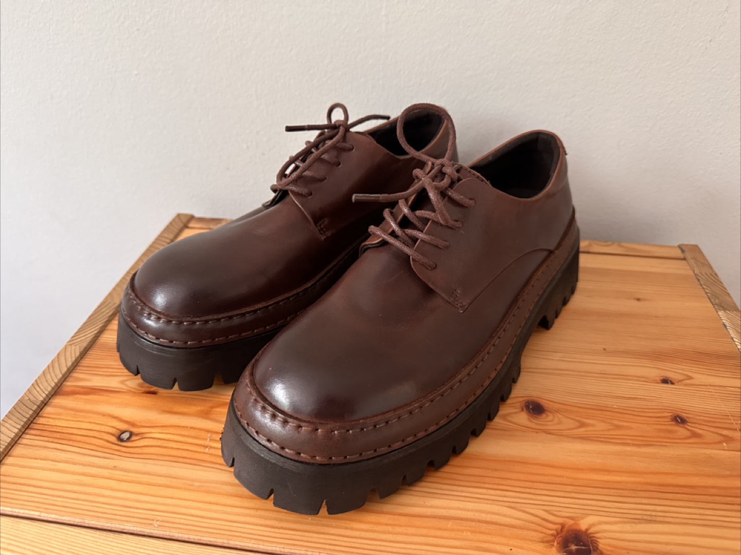 Women’s leather oxfords shoes size 38 - photo 3