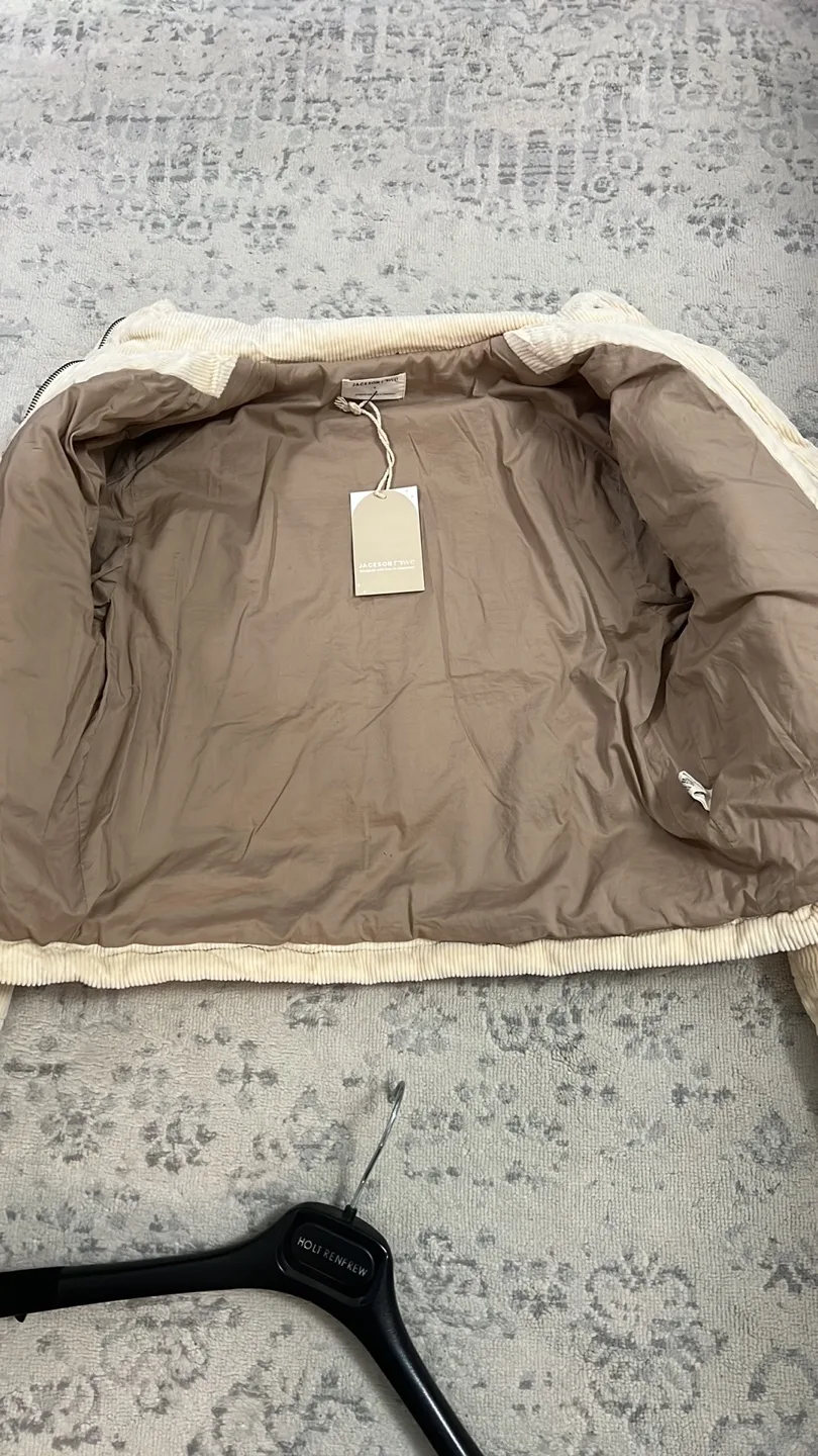 NWT Jackson Rowe  Corduroy Coat - S image indicator(7)