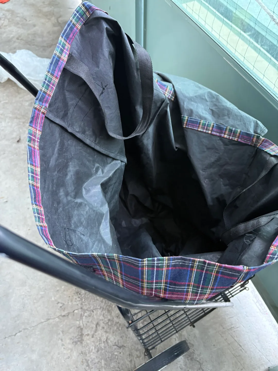 Shopping Cart with Plaid Bag image indicator(2)