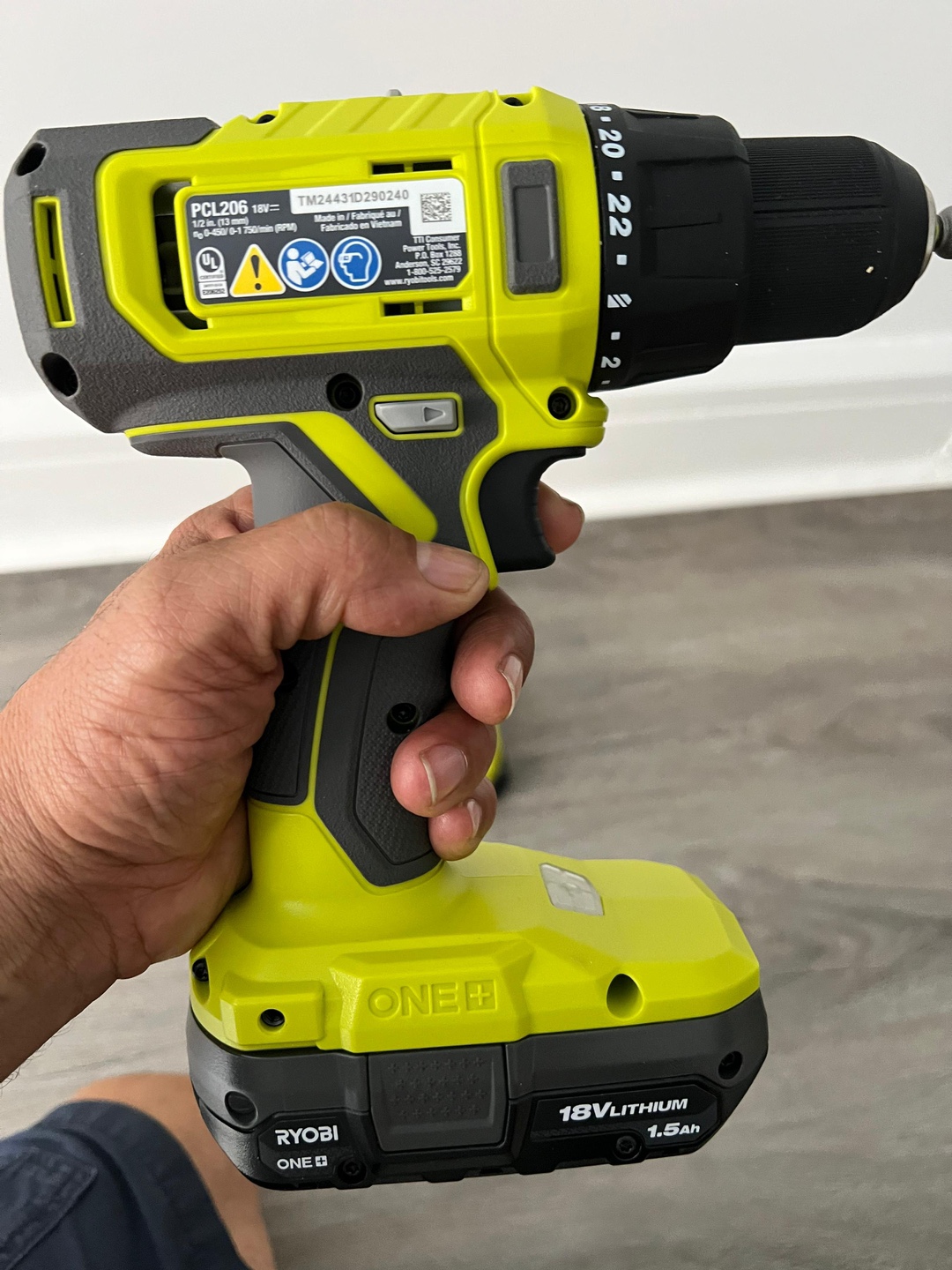 Ryobi PCL206 18V Cordless Drill with Charger - photo 5