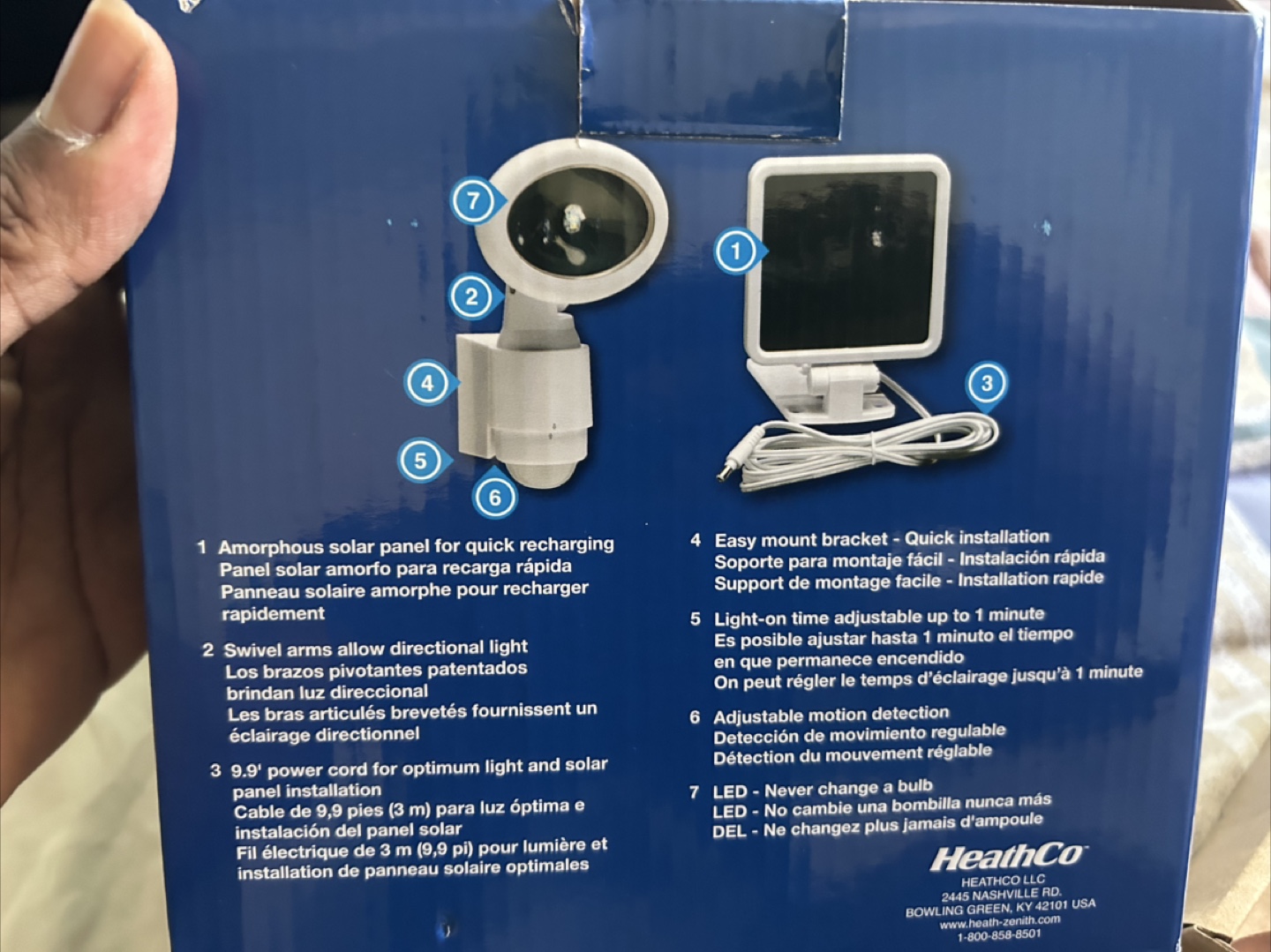 Heath Zenith HZ-8434-WH Solar Powered LED Light - photo 3