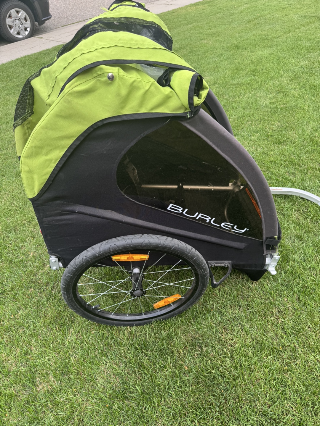Burley Child Bike Trailer - Green & Black