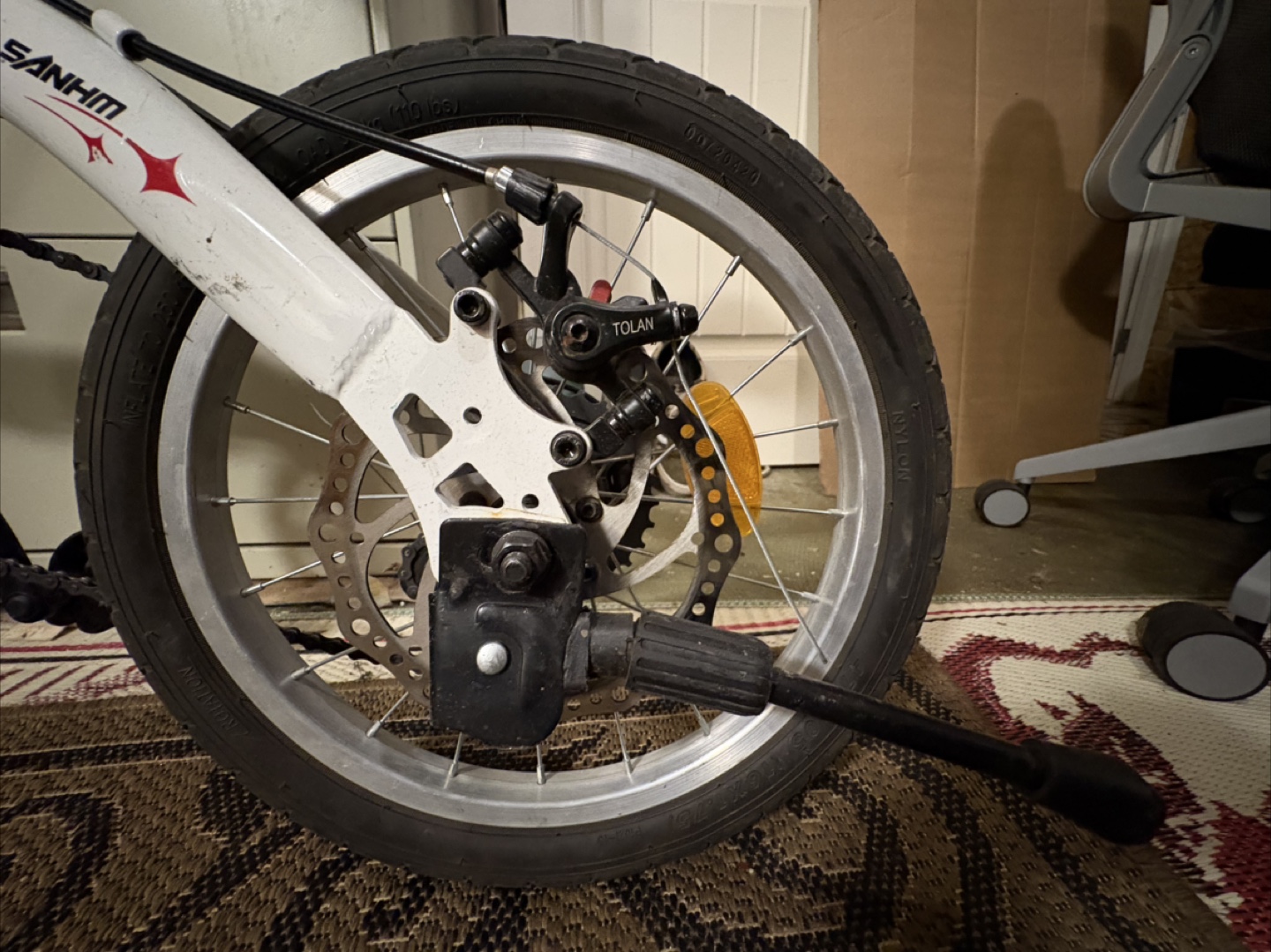 SANHM Folding Bike - White - photo 4