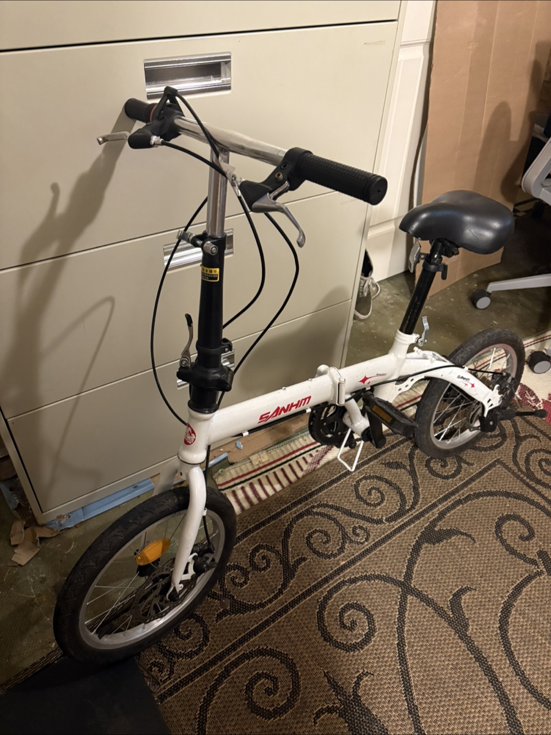 SANHM Folding Bike - White - photo 2