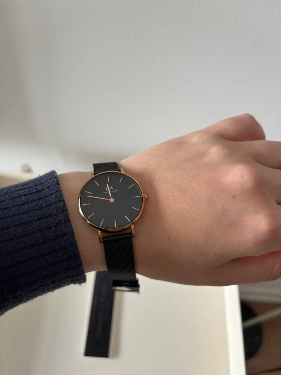 Daniel Wellington Petite Ashfield Watch, Gold w/ Metal Strap thumbnail