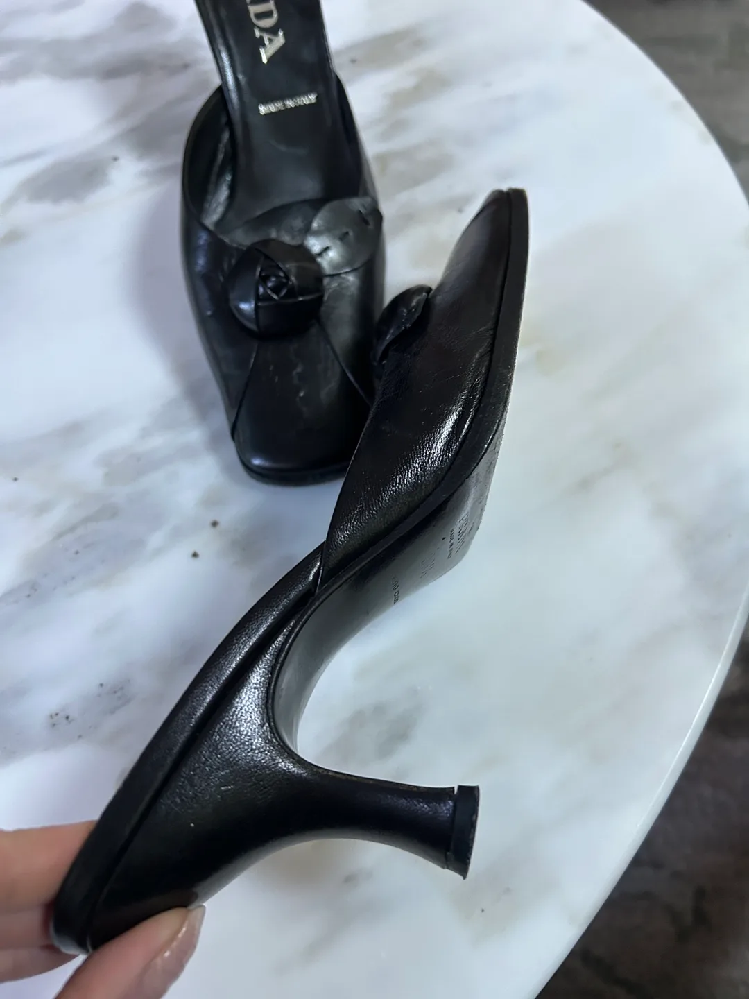 Authentic Prada Mules - size 36.5 image indicator(4)