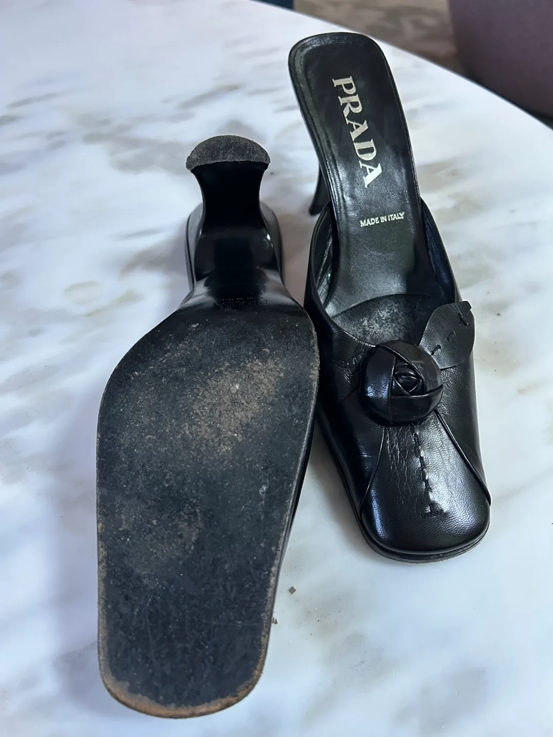 Authentic Prada Mules - size 36.5 image indicator(3)