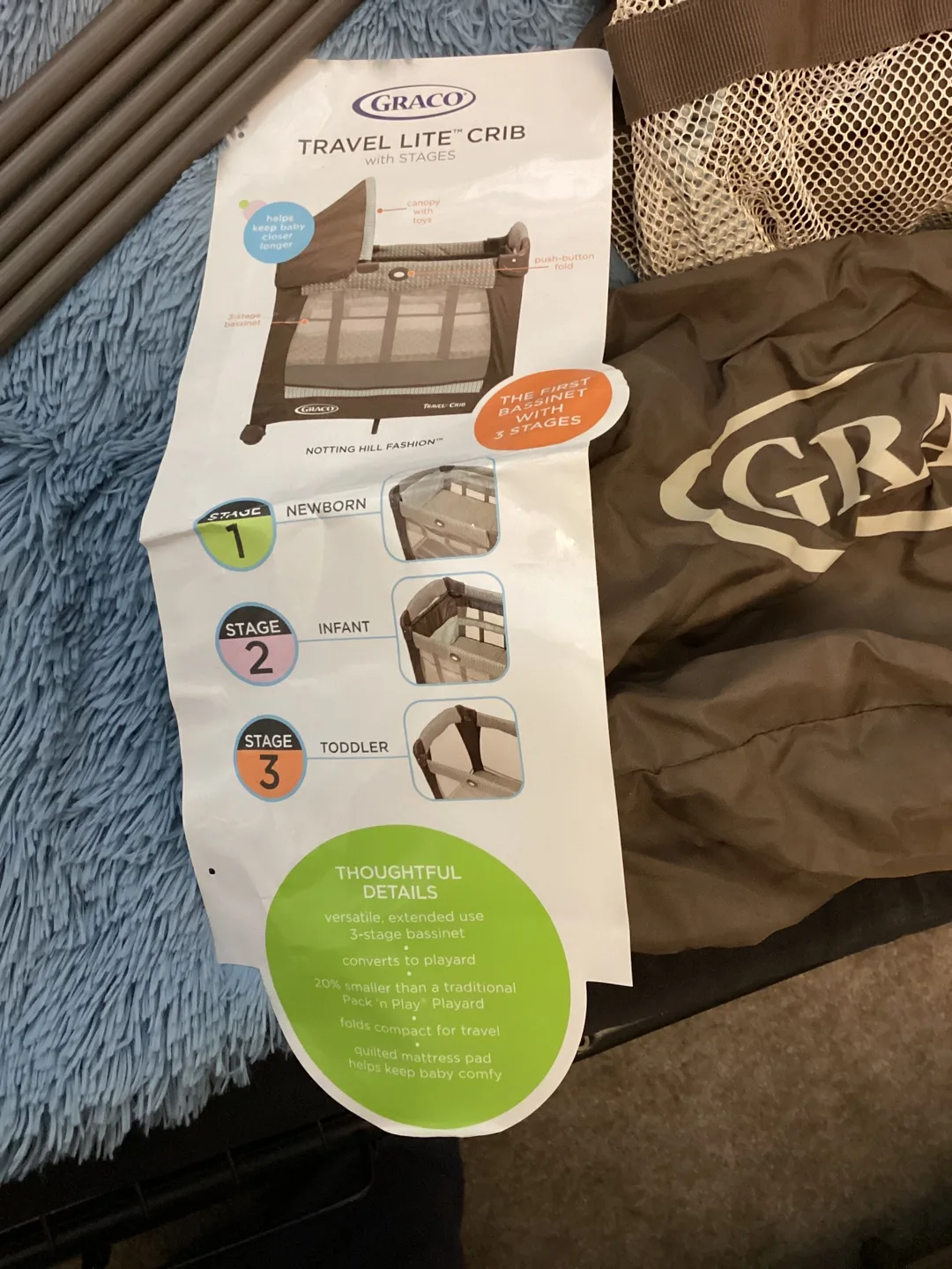 Graco Travel Lite Crib with Stages image indicator(3)