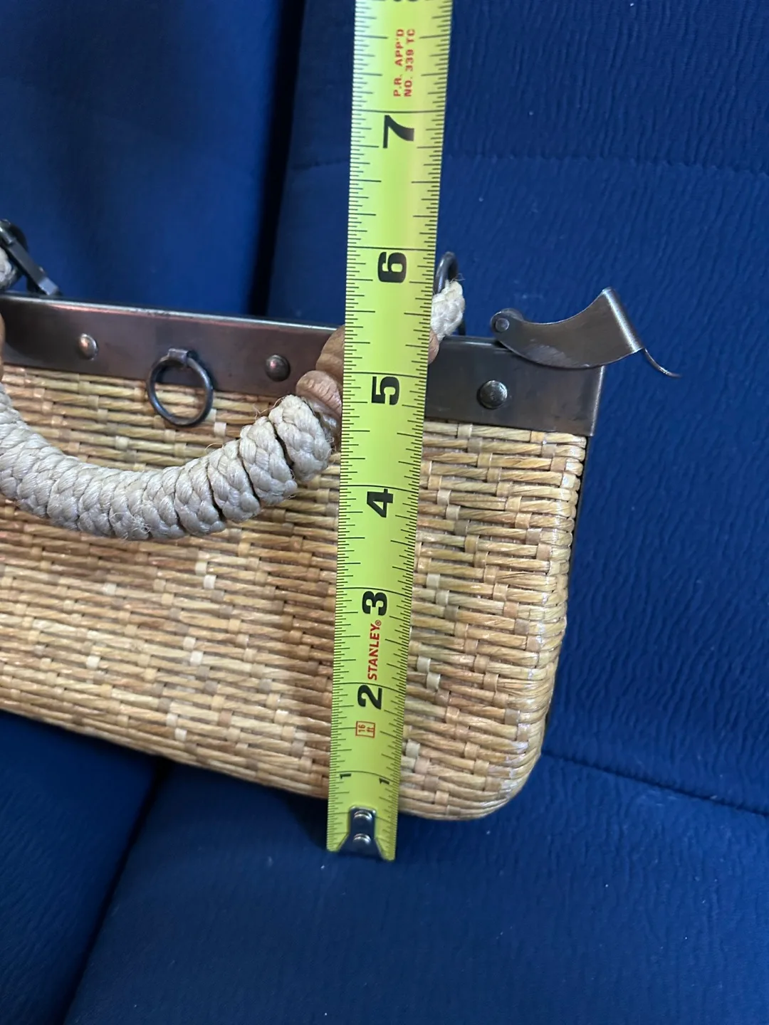 Vintage Straw Handbag Made in Italy image indicator(10)